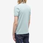 Paul Smith Men's Regular Fit Zebra Polo Shirt in Aqua