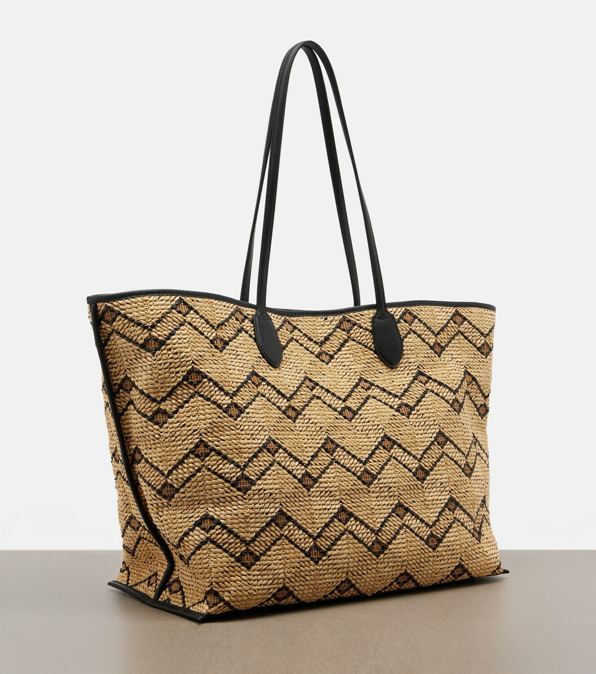 Valentino Garavani VLogo Large raffia tote bag