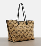 Valentino Garavani VLogo Large raffia tote bag