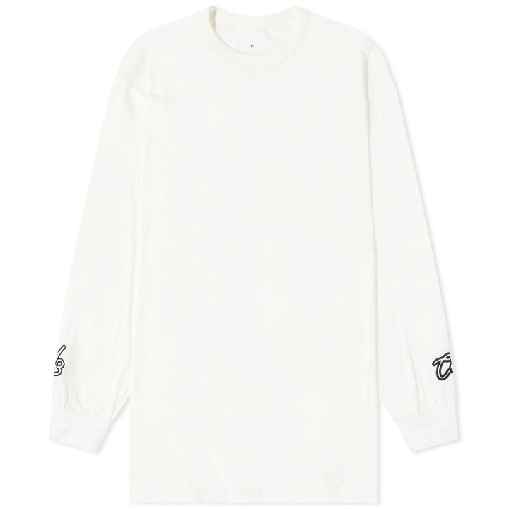Photo: Y-3 Men's Gfx Long Sleeve T-Shirt in Off White