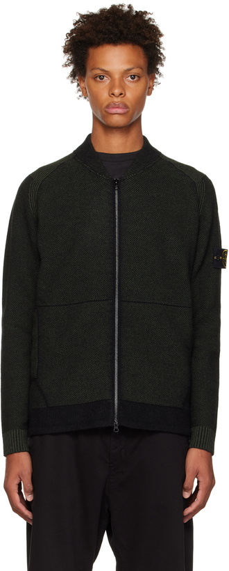 Photo: Stone Island Green & Black 542C8 Sweater