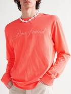 Coral Studios - Printed Cotton-Jersey T-Shirt - Orange