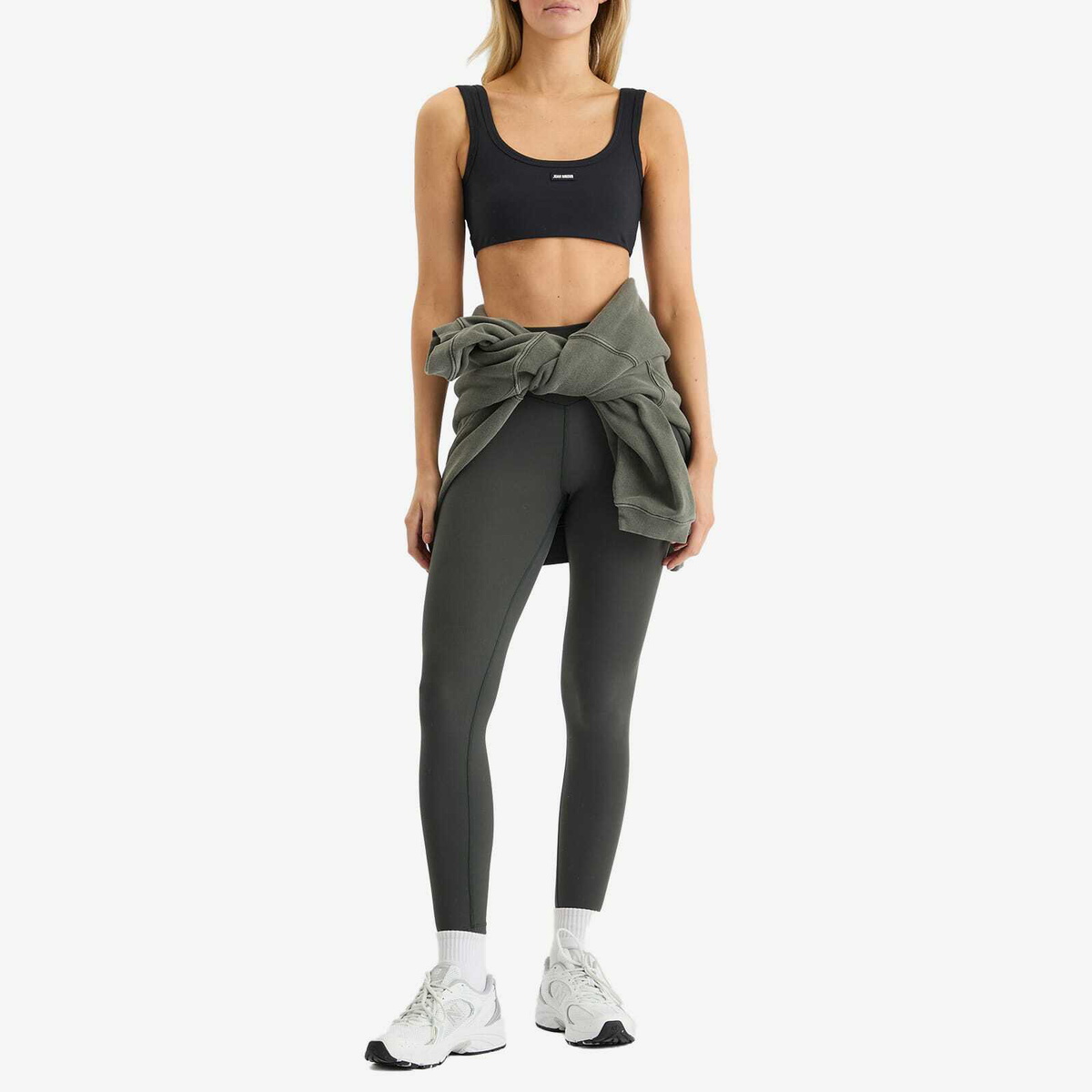 Joah Brown Women's Scoop Neck Smoothing Bra Top in Onyx