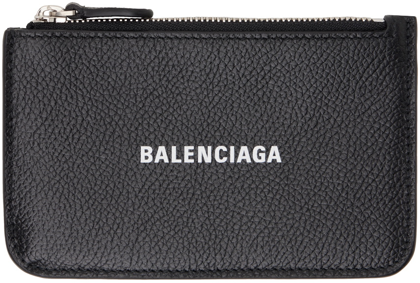 Balenciaga Black Large Long Cash Coin Card Holder Balenciaga