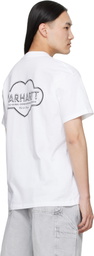 Carhartt Work In Progress White Cloud Heart T-shirt