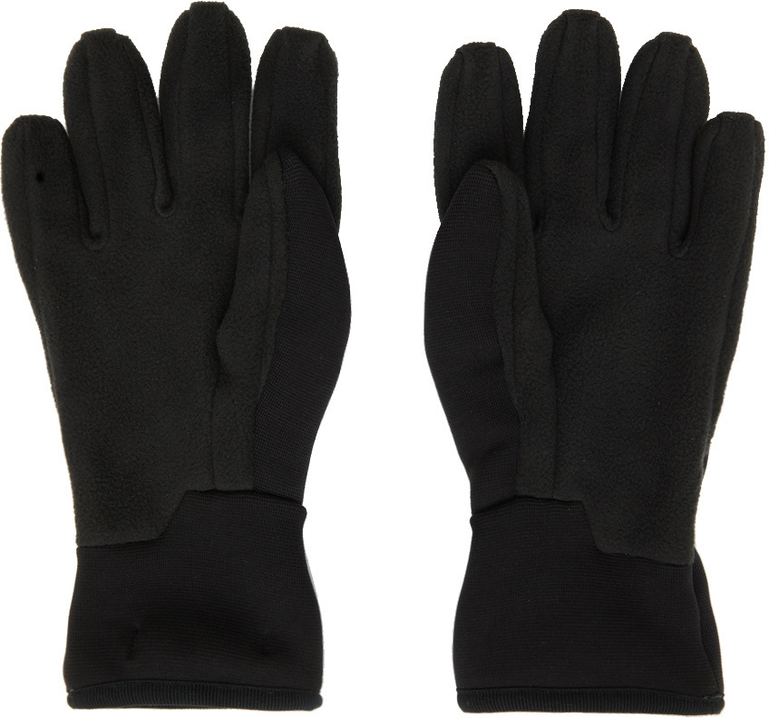 C.P. Company Black Seamless Gloves