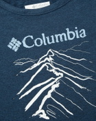 Columbia Tech Trail™ Short Sleeve Graphic Shirt Blue Womens Body