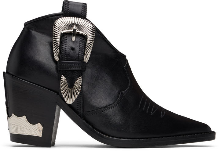 Photo: Toga Pulla Black Western Style Ankle Boots