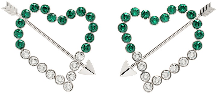 Photo: Safsafu Silver & Green Cupido Earrings