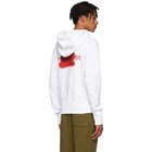 Helmut Lang SSENSE Exclusive White Brian Roettinger Logo Hack Hoodie