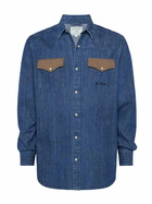 MC2 Saint Barth Denim Shirt Greg With Pied De Poul Patches