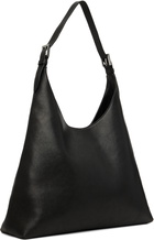 BY FAR Black Camryn Washed Leather Shoulder Bag