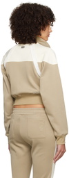 Kijun Beige & Off-White Taped Track Jacket