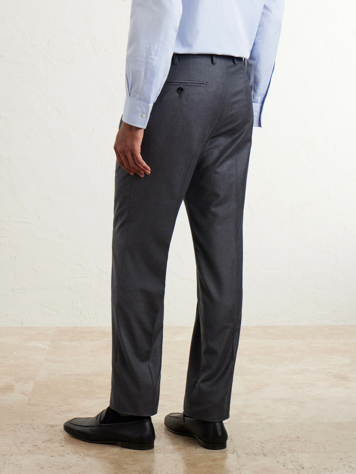 Kiton - Straight-Leg Wool Suit Trousers - Gray