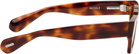 Jil Sander Brown Oliver Peoples Rectangular 'Edition 6' Sunglasses