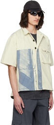 A-COLD-WALL* Off-White & Indigo Printed Shirt