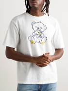 KAPITAL - Peckish Little Bear Printed Cotton-Jersey T-Shirt - White