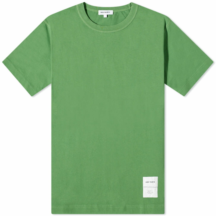 Photo: Norse Projects Men's Holger Tab Series T-Shirt in Alp Green