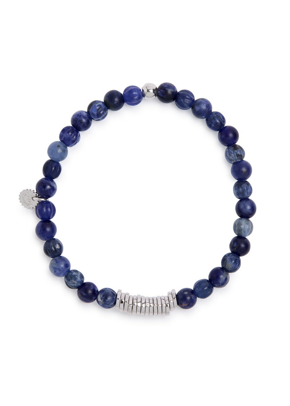 Photo: Tateossian Sodalite Beaded Bracelet Blue