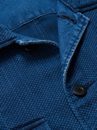 Blue Blue Japan - Panelled Cotton Shirt - Blue