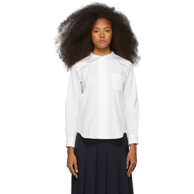 Comme des Garcons Girl White Peter Pan Collar Shirt Comme des Garcons