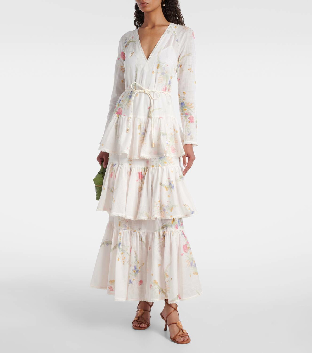 sachin and babi light blue dress Zimmermann Lucky Embroidered mini dress in White