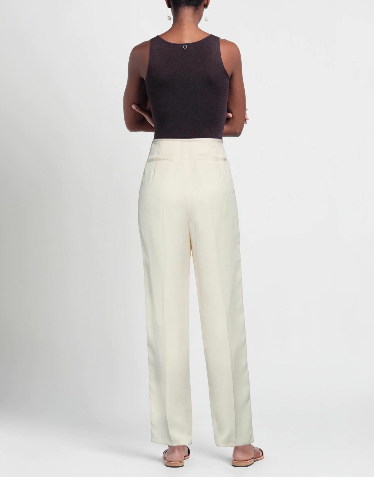 Le 17 Septembre Womens Pants Ivory