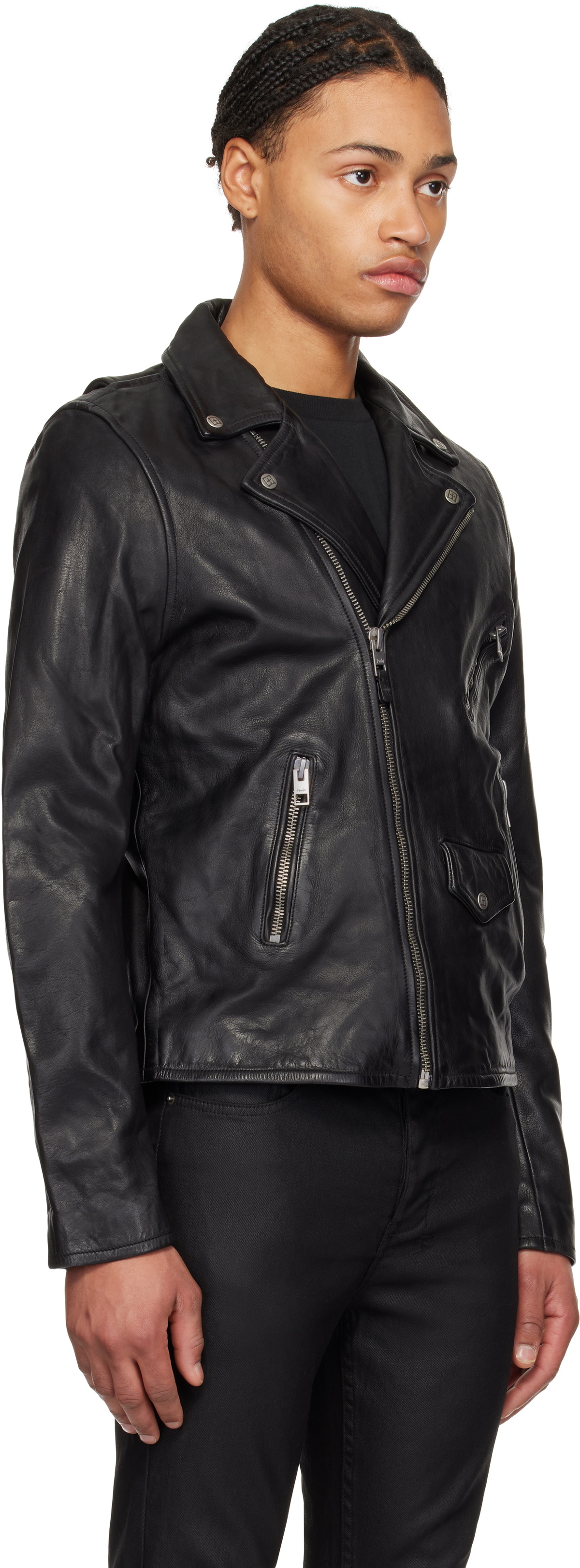Ksubi Black Capitol Leather Jacket Ksubi