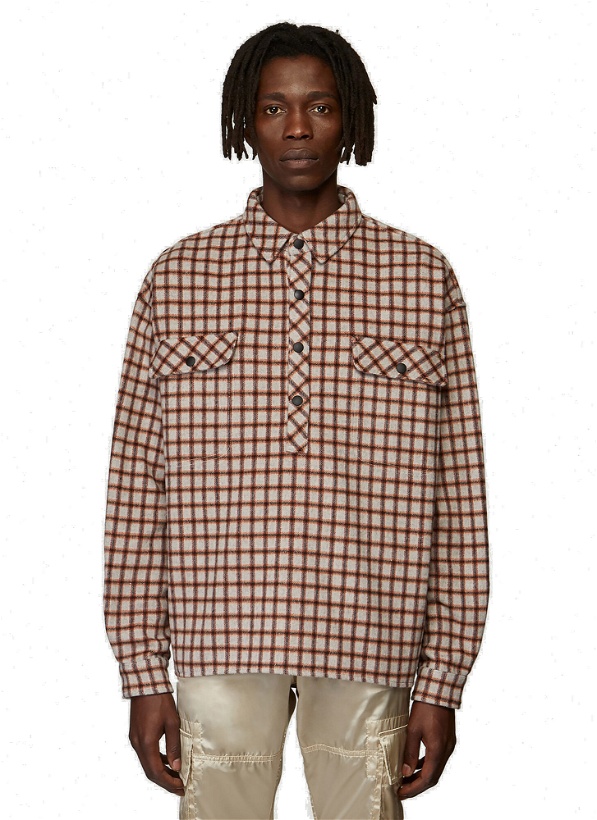 Photo: Oversized Flannel Shirt in Grey