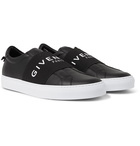 Givenchy - Urban Street Logo-Print Leather Slip-On Sneakers - Black