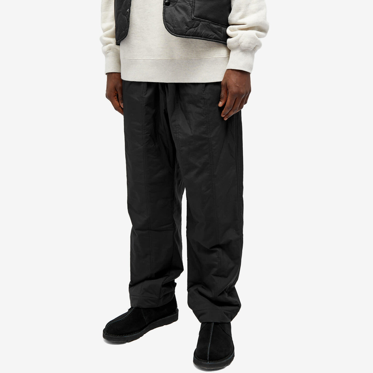 s.k manor hill Men's Nest Pant in Black Quilted Nylon
