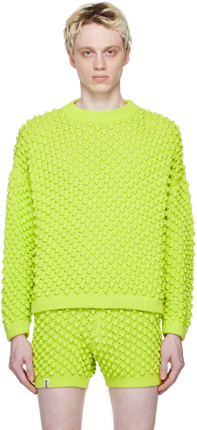 Bonsai Green Bobbles Sweater