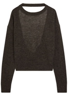 Haikure Blair Cut-out Alpaca-blend Jumper Brown