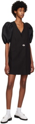 GANNI Black Suiting Vest Minidress