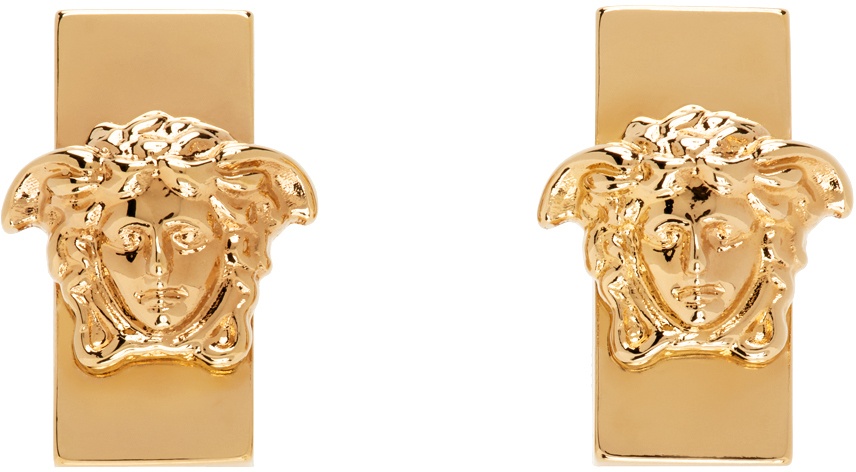 Versace Gold Medusa Earrings Versace