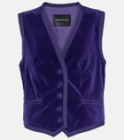 Costarellos Jetta cotton velvet vest