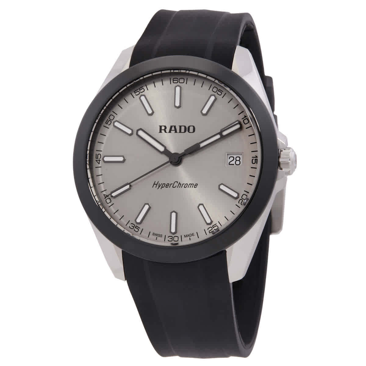 Rado HyperChrome Quartz Rhodium Sunray Dial Mens Watch R32280109