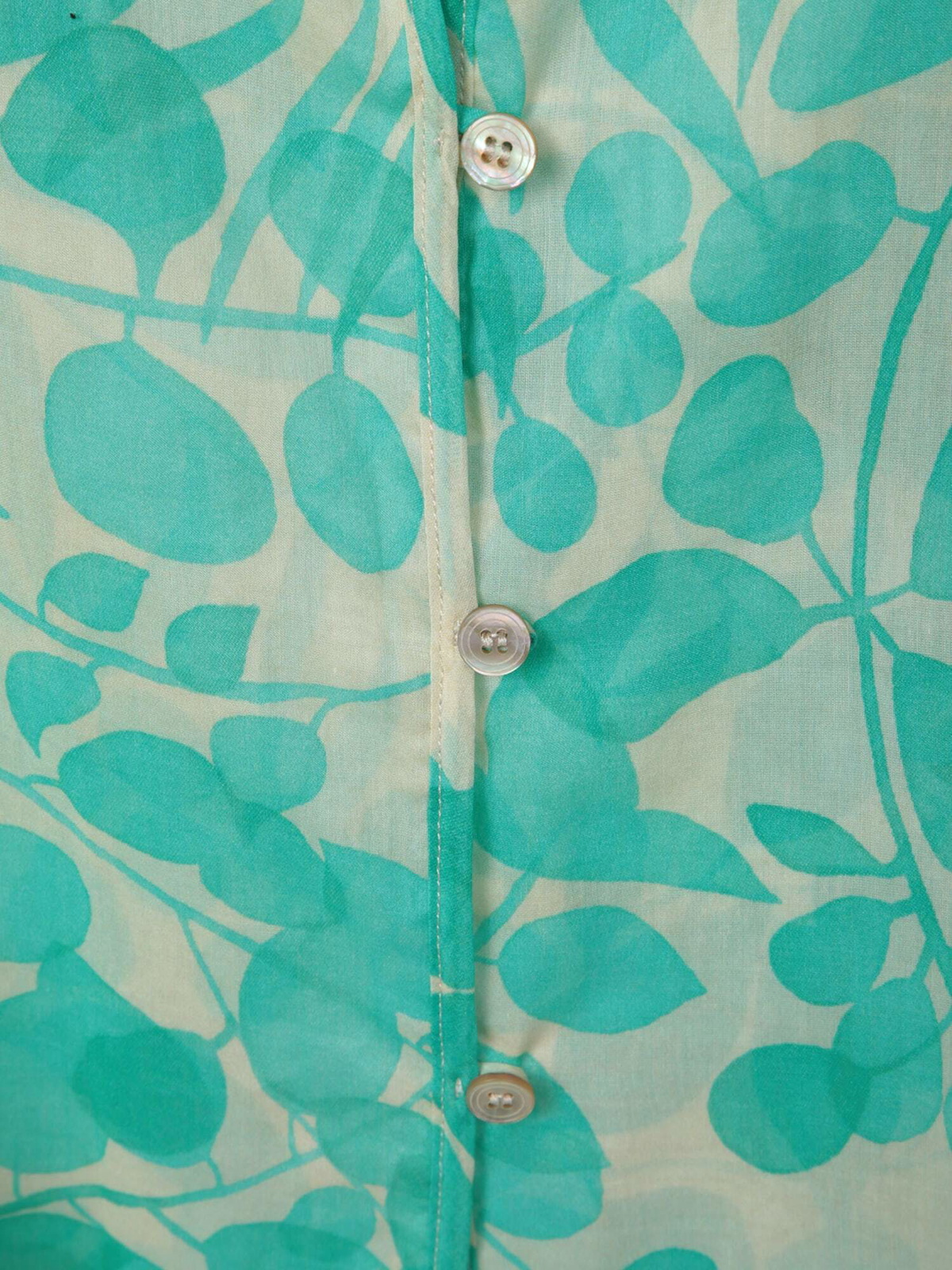 Forte_Forte Nuages Fleuris Green Shirt