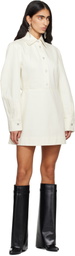 Givenchy White Cocoon Denim Minidress