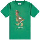 Barbour x NOAH Duck T-Shirt in Green