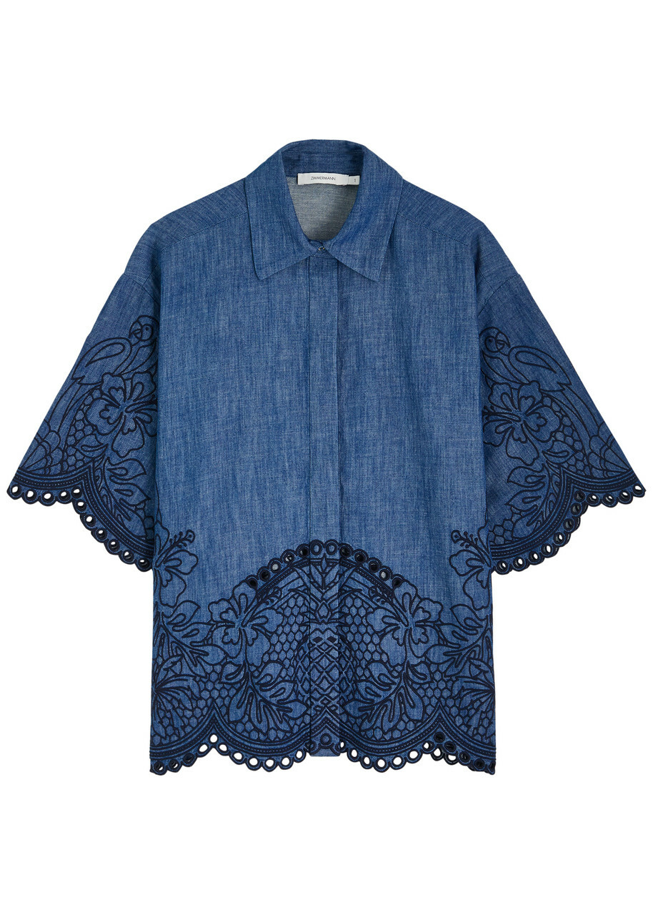 Zimmermann Denim Smock minidress Zimmermann