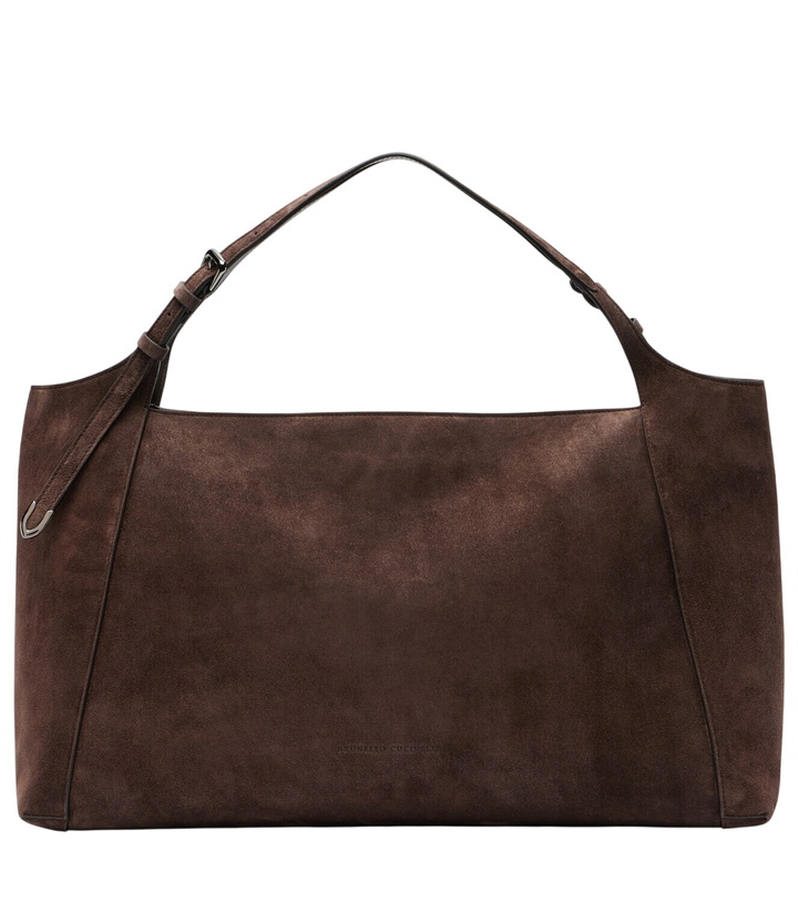 Photo: Brunello Cucinelli Medium suede shoulder bag