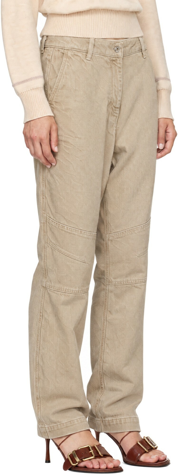 KNWLS Beige Astra Jeans