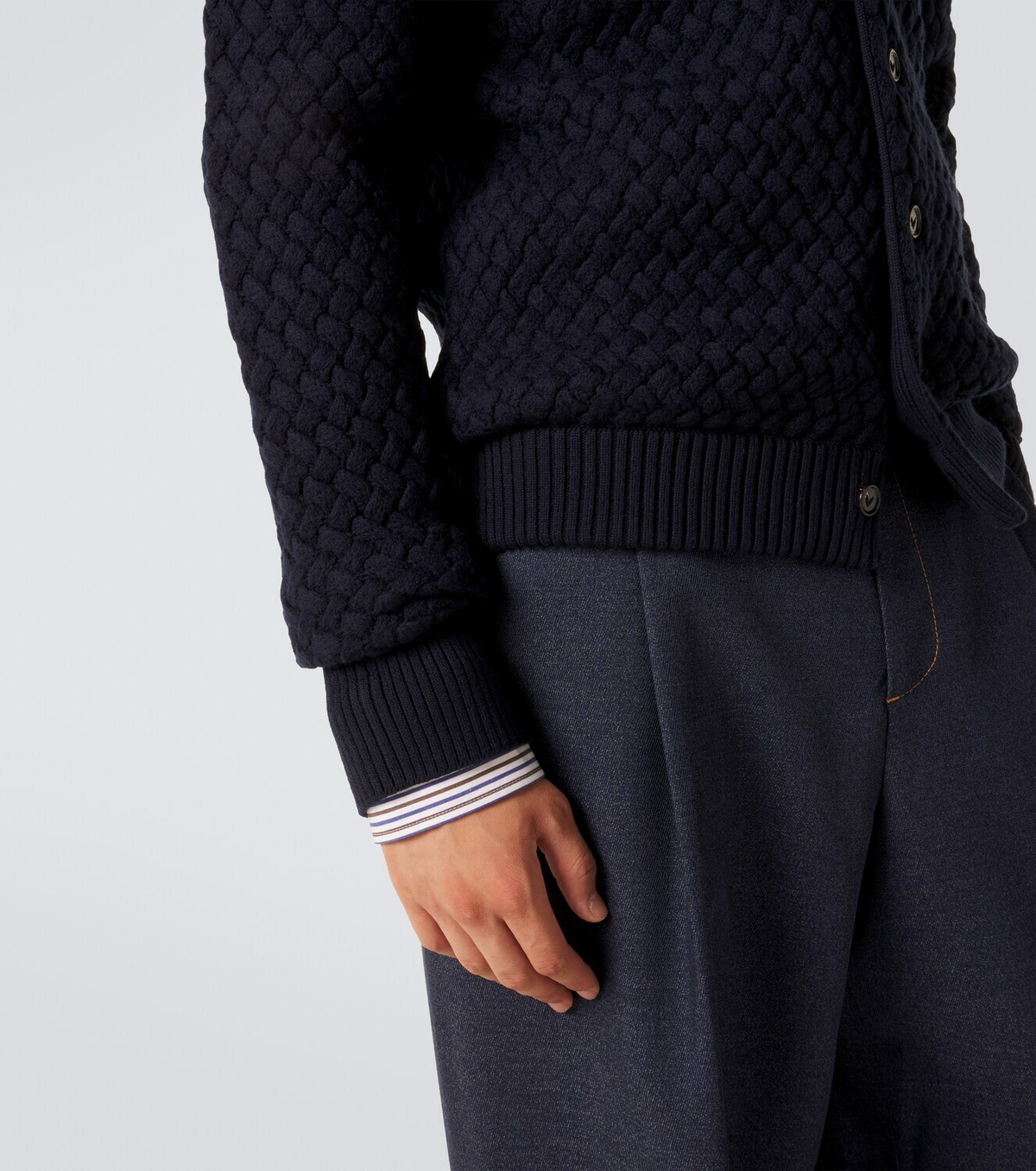 Bottega Veneta Intrecciato wool cardigan