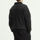 Heresy Men's Green Man Quarter Zip Sweatshirt in Ash