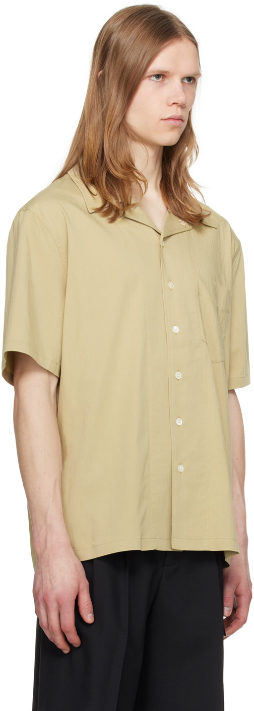 Dunst Khaki Open Collared Shirt