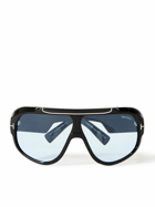 TOM FORD - Rellen Oversized Aviator-Style Acetate and Gold-Tone Sunglasses
