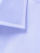 Turnbull & Asser - Shelton Cutaway-Collar Herringbone Sea Island Cotton Shirt - Blue