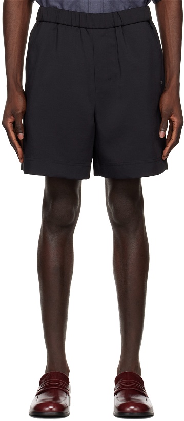 Photo: Wooyoungmi Black Embroidered Shorts