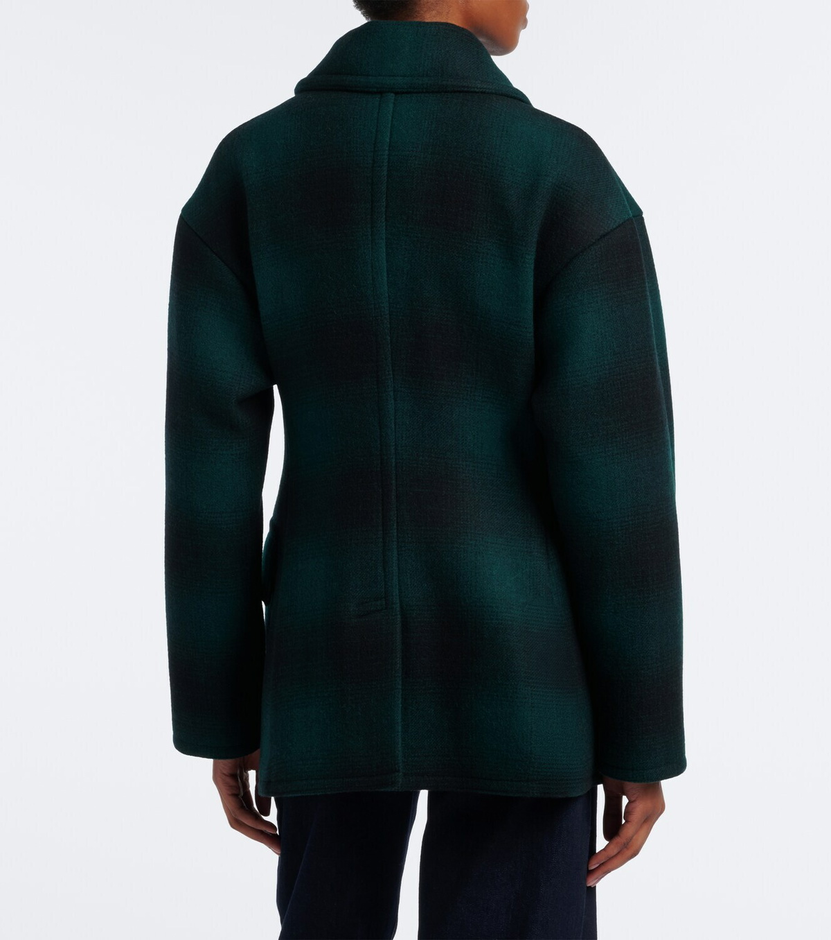 Polo Ralph Lauren Plaid wool-blend peacoat